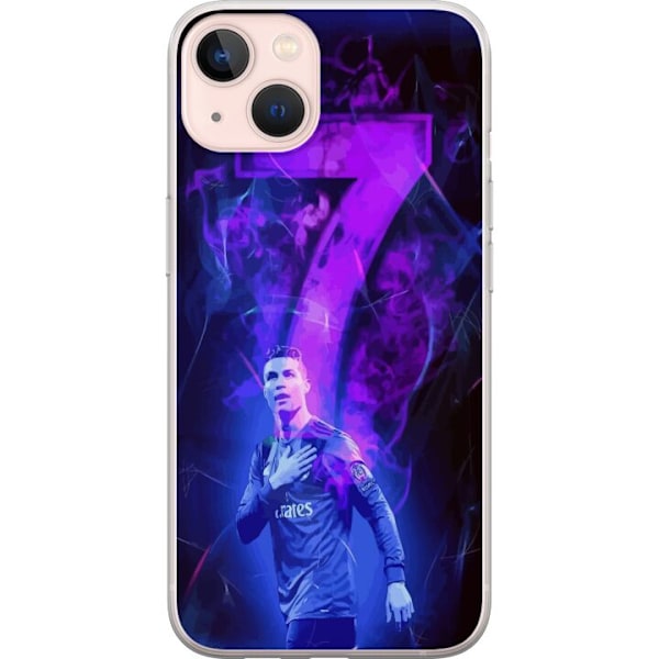 Apple iPhone 13 mini Läpinäkyvä kuori Ronaldo 7 - Jalkapall