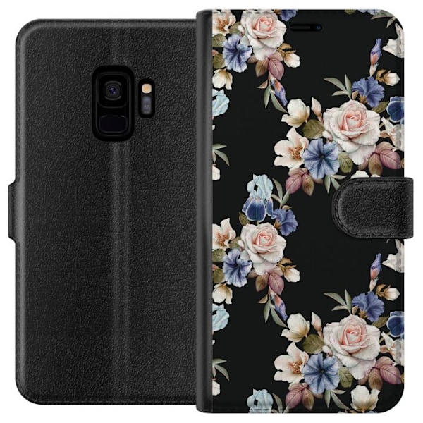 Samsung Galaxy S9 Tegnebogsetui Blomster