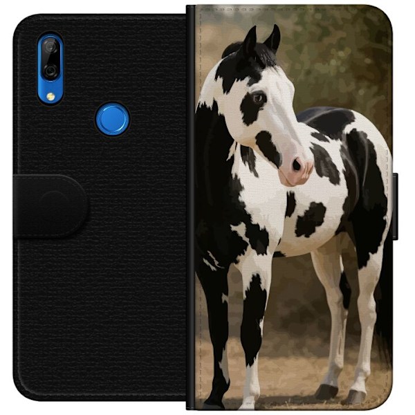 Huawei P Smart Z Plånboksfodral Vacker Häst – elegant illu