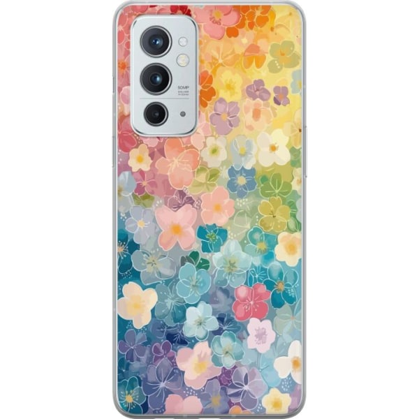 OnePlus 9RT 5G Gennemsigtig cover Små blomster