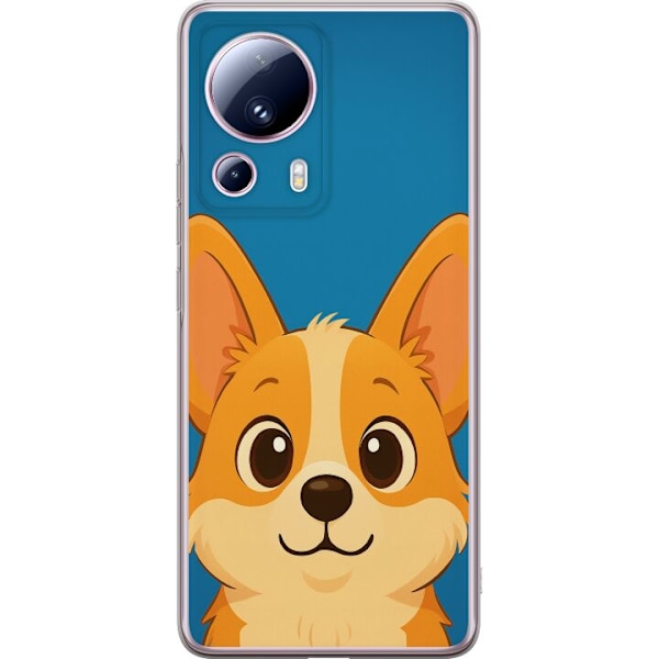 Xiaomi 13 Lite Gennemsigtig cover Hello Corgi