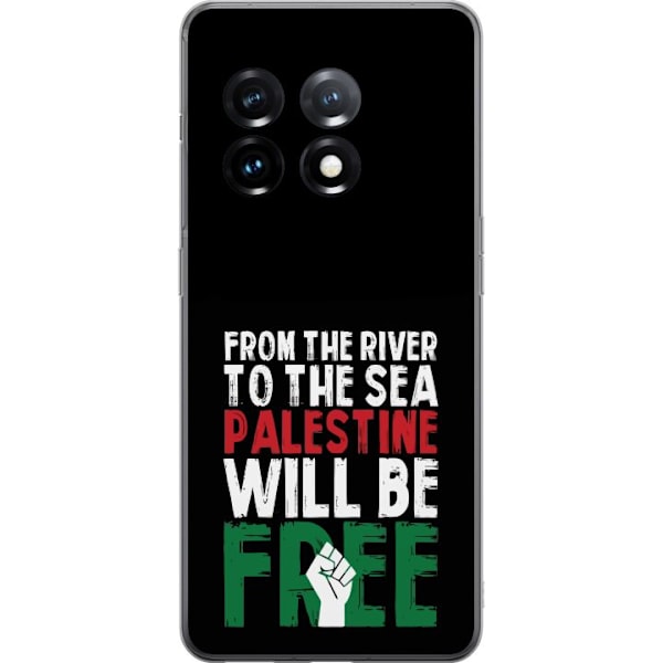 OnePlus 11R Läpinäkyvä kuori Vapauta Palestiina