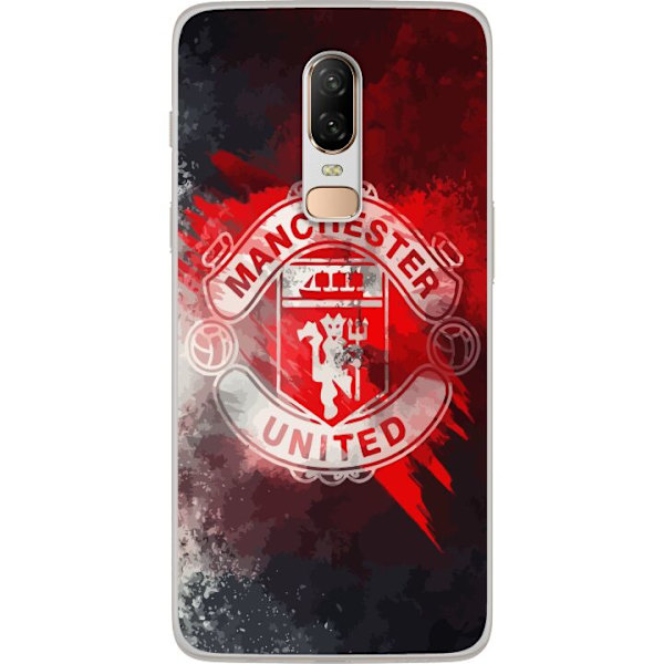 OnePlus 6 Läpinäkyvä kuori Manchester United