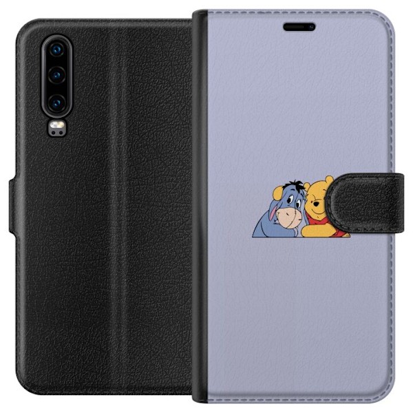 Huawei P30 Lommeboketui Nalle Puh og Ior