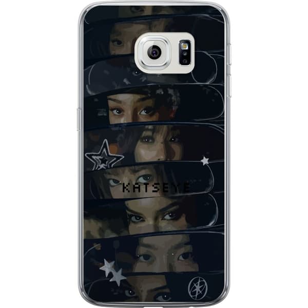 Kompatibel Mobilcover til Samsung Galaxy S6 edge KATSEYE sort