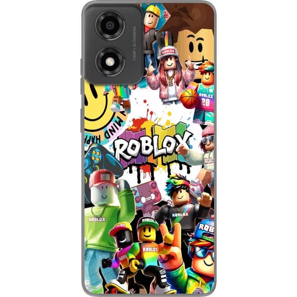 Kompatibelt Mobildeksel til Motorola Moto E14 Roblox