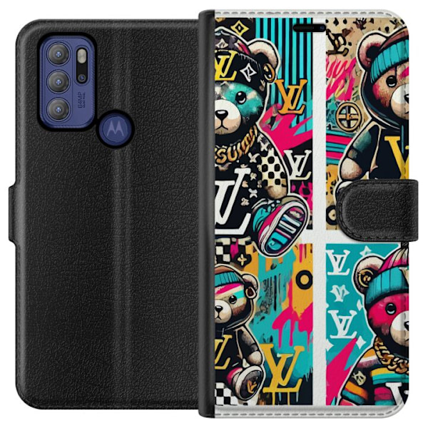 Motorola Moto G60S Lompakkokotelo LV Teddy