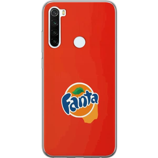 Kompatibelt Mobildeksel til Xiaomi Redmi Note 8 Minimalistisk appelsinbrus-inspirert design oransje