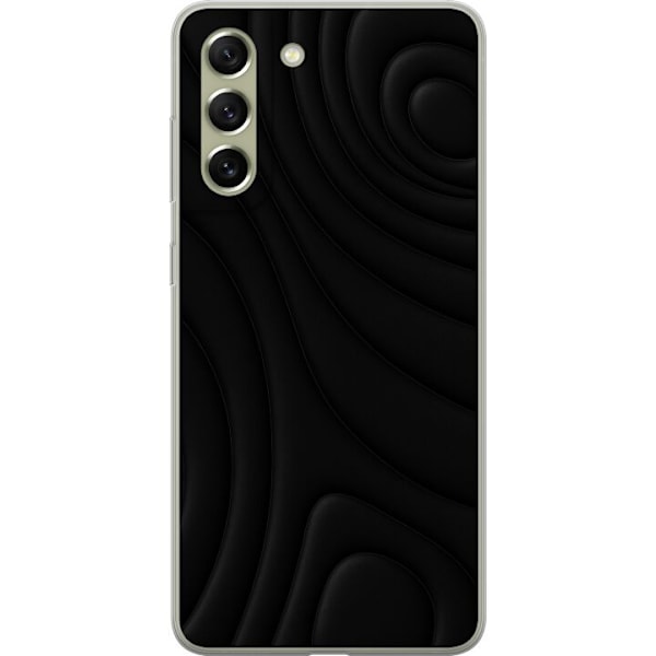 Samsung Galaxy S21 FE 5G Gennemsigtig cover Sorte Bølger