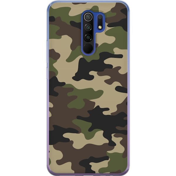 Xiaomi Redmi 9 Läpinäkyvä kuori Metsä camo