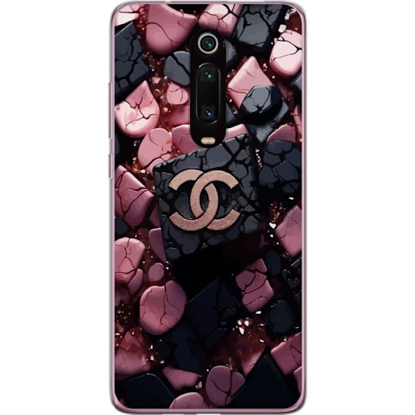 Xiaomi Mi 9T Pro  Gennemsigtig cover Chanel Sort og Lyserød