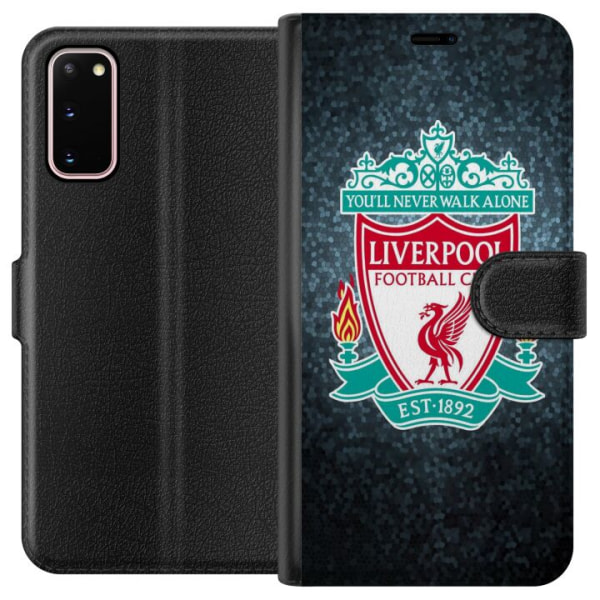 Samsung Galaxy S20 Lompakkokotelo Liverpoolin Jalkapalloseura