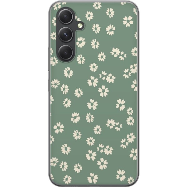 Samsung Galaxy S24+ Genomskinligt Skal Blomsterdröm – färgglatt blommönster