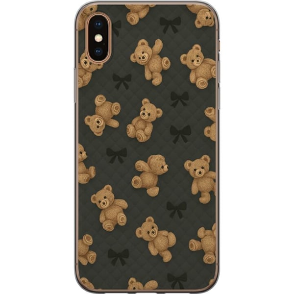 Apple iPhone XS Genomskinligt Skal Teddy Hugs