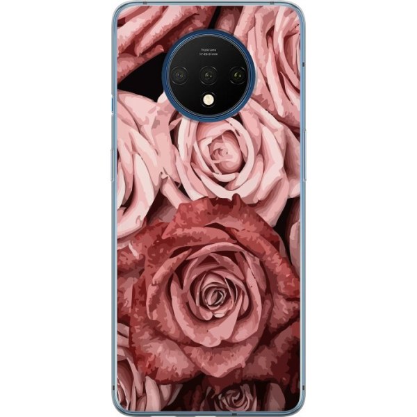 OnePlus 7T Läpinäkyvä kuori Ruusut