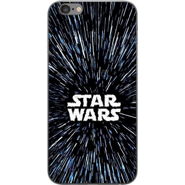 Kompatibel Mobilcover til Apple iPhone 6 Plus Star Wars-logo med hyperspace-stjerner i ikonisk sci-fi-design sort