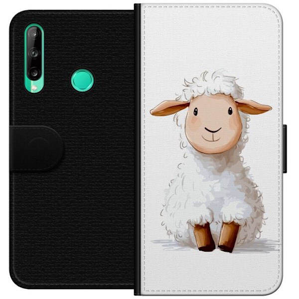 Huawei P40 lite E Lompakkokotelo Suloinen Lammas - lasten ja v