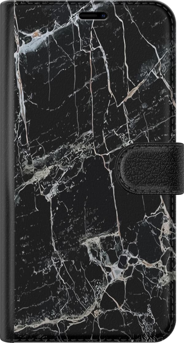 Kompatibelt Plånboksfodral till Apple iPhone 11 Marmor Svart