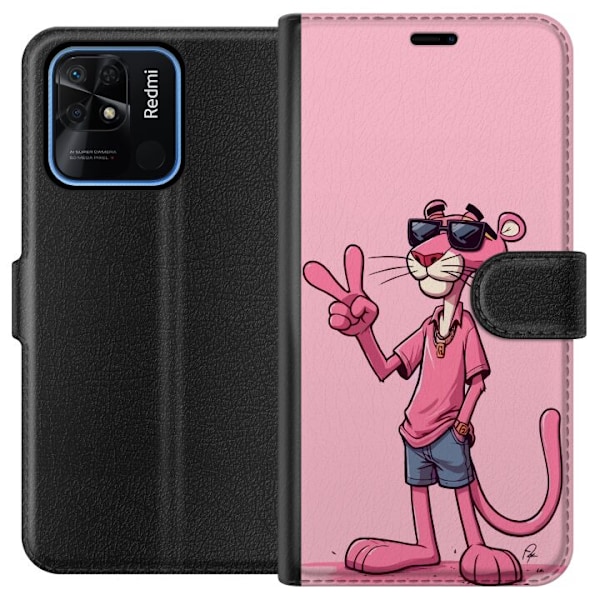 Xiaomi Redmi 10C Lommeboketui Pink Panter Peace