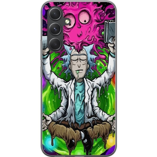 Samsung Galaxy S24 Läpinäkyvä kuori Rick ja Morty