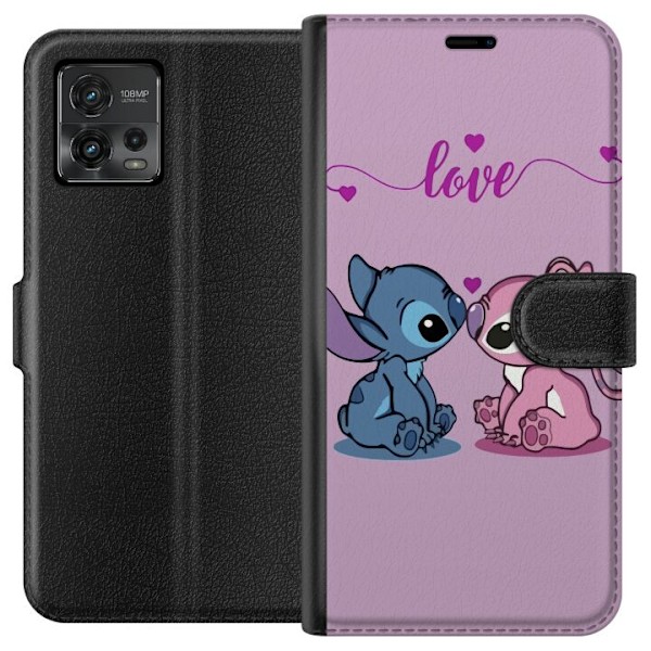 Motorola Moto G72 Lommeboketui Lilo & Stitch – Angel Edition