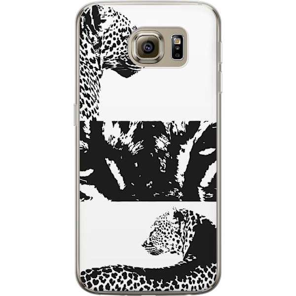 Samsung Galaxy S6 Läpinäkyvä kuori Leopard Faces