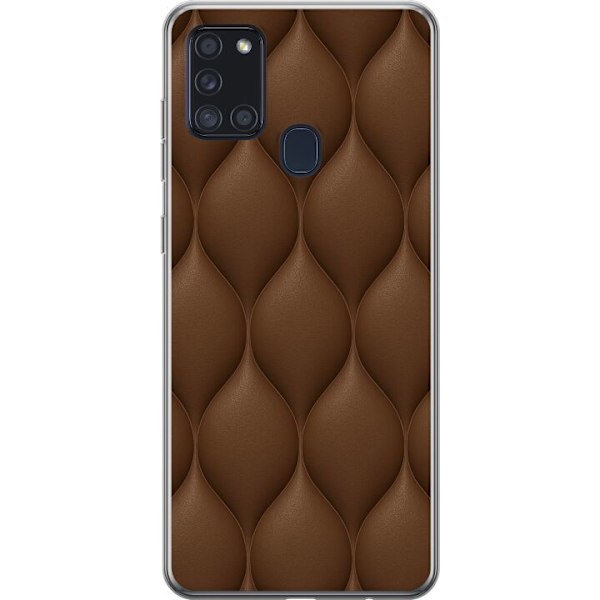 Samsung Galaxy A21s Genomskinligt Skal Cocoa Scales