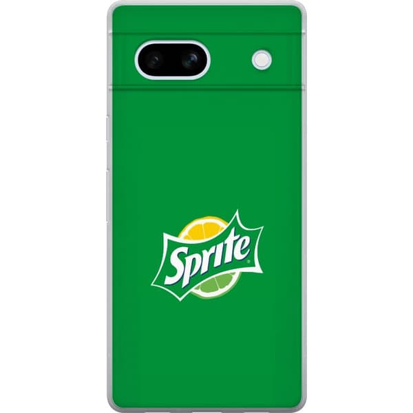 Kompatibelt Mobildeksel til Google Pixel 7a Minimalistisk sitrusbrus-inspirert design grønn