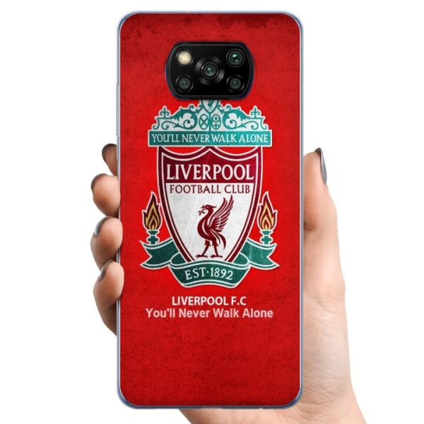 Xiaomi Poco X3 NFC TPU Matkapuhelimen kuori Liverpool YNWA