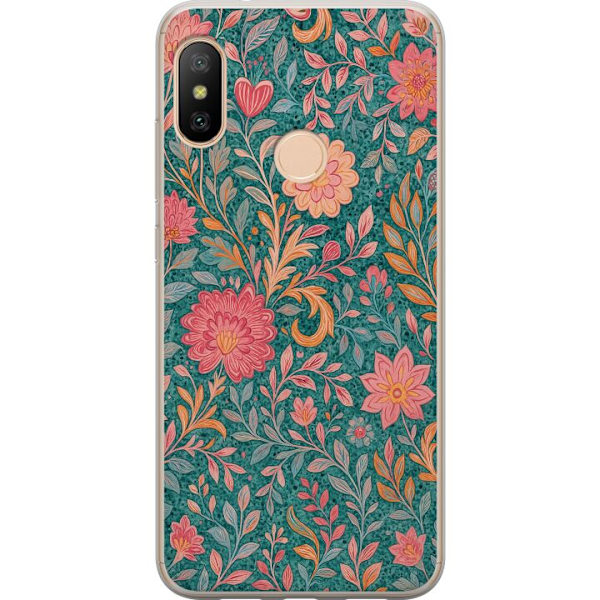 Xiaomi Redmi 6 Pro Gennemsigtig cover Floral Dream