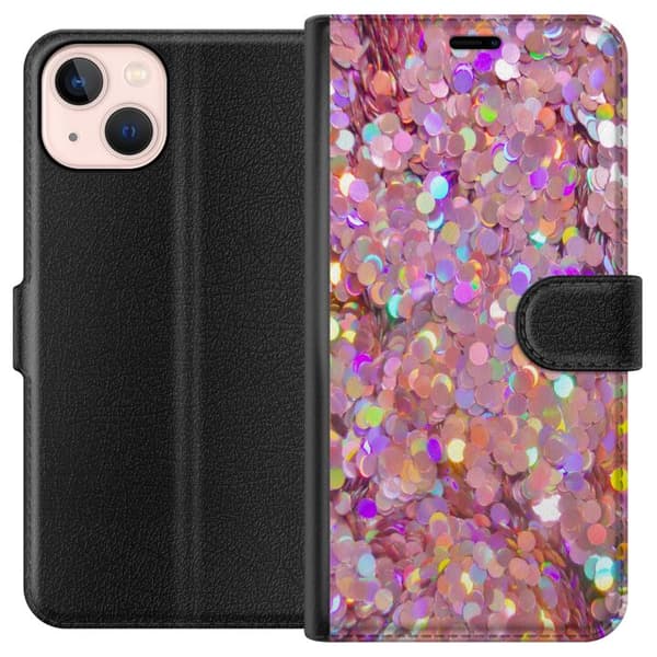 Kompatibelt Plånboksfodral till Apple iPhone 13 mini Glitter