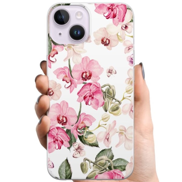 Apple iPhone 15 TPU Mobilskal Blommor