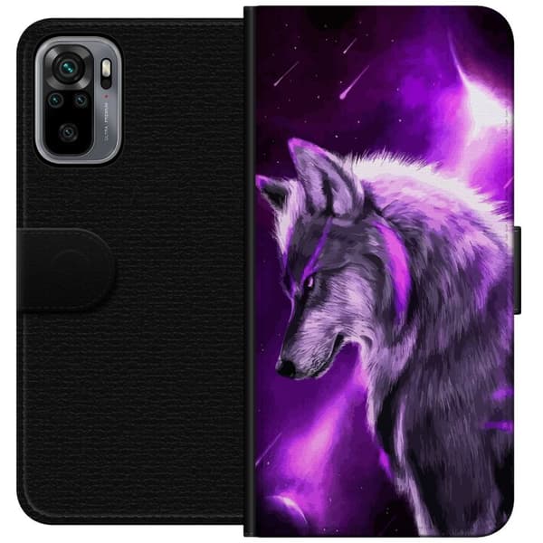 Kompatibel Tegnebogsetui til Xiaomi Redmi Note 10S Lilla Varg