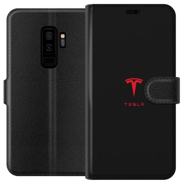 Kompatibelt Plånboksfodral till Samsung Galaxy S9+ Tesla