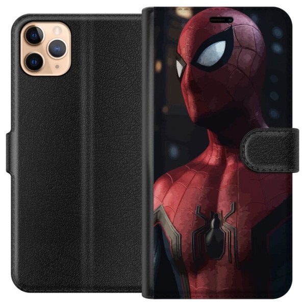 Apple iPhone 11 Pro Max Lompakkokotelo Spiderman