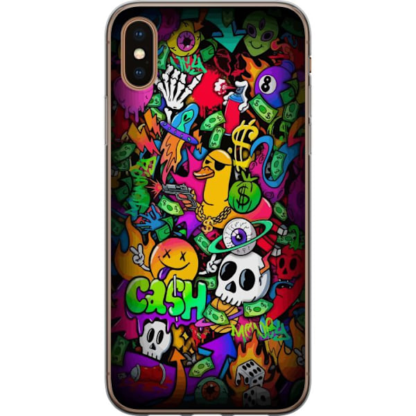 Apple iPhone X Läpinäkyvä kuori Tarrat