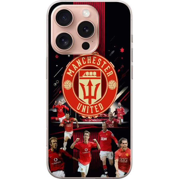 Apple iPhone 16 Pro Läpinäkyvä kuori Manchester United F.C.