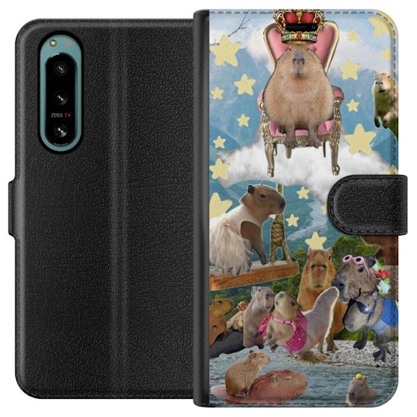 Sony Xperia 5 IV Lompakkokotelo Capybara