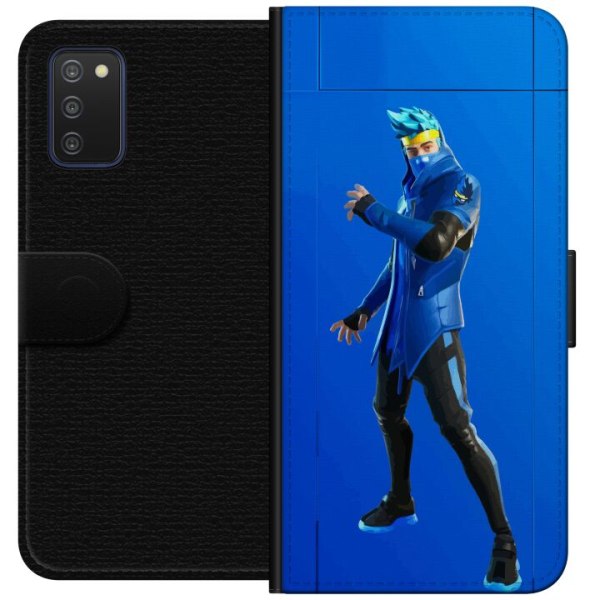 Samsung Galaxy A03s Plånboksfodral Fortnite - Ninja Blue