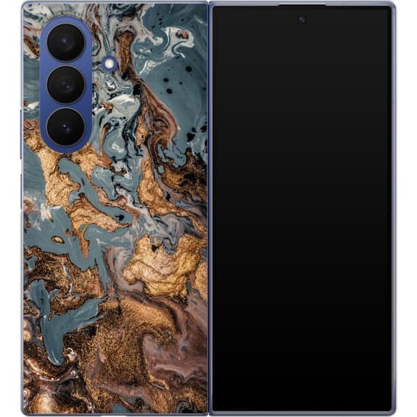 Kompatibelt Mobildeksel til Samsung Galaxy Z Fold7 Grå marmormiks grå