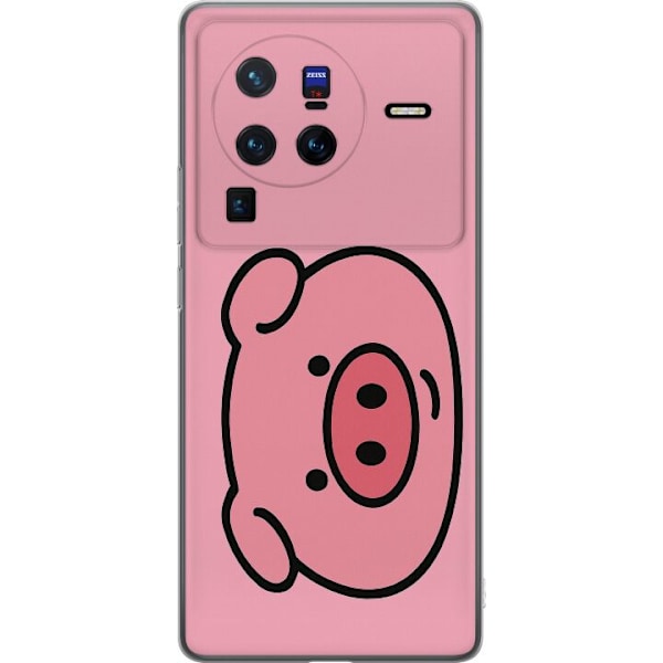 vivo X80 Pro Gennemsigtig cover Kawaii Piggy