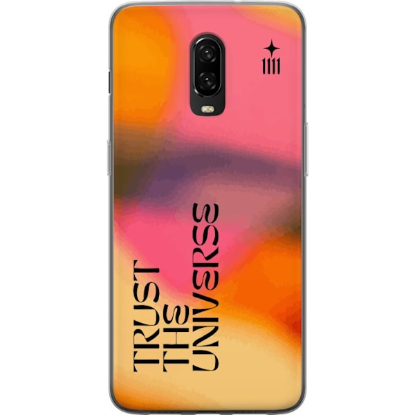 OnePlus 6T Gennemsigtig cover Tro på Universet