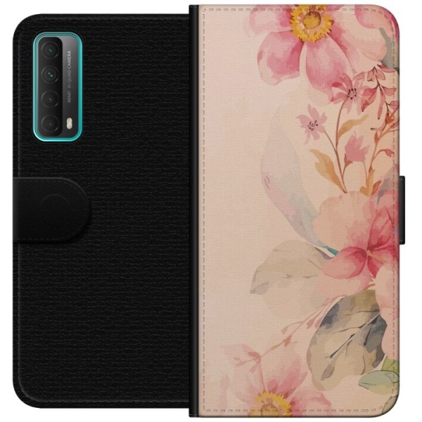 Huawei P smart 2021 Plånboksfodral Färgglada Blommor