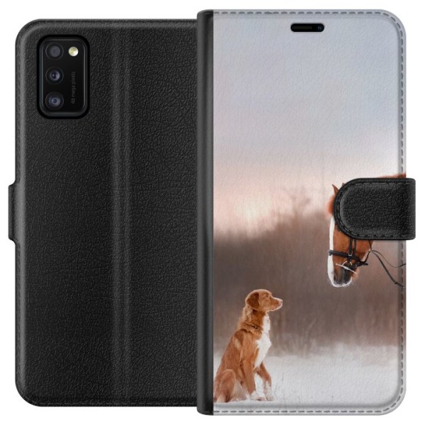 Samsung Galaxy A41 Tegnebogsetui Hest & Hund