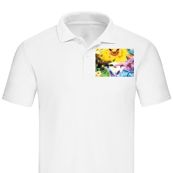 Poloshirt til Voksen | Elegant Poloshirt Pokemon Hvid Lille