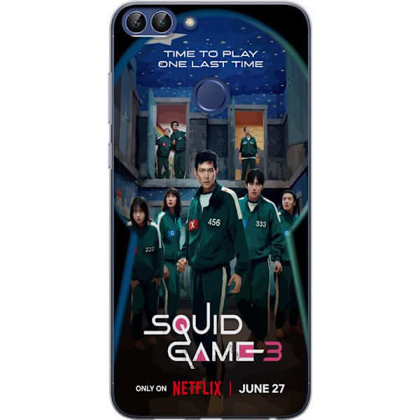 Huawei P smart Genomskinligt Skal Squid Game Säsong 3 Seriefigurer Populärt TV Serie Motiv Ikoner Spänning Drama Asiatisk Design Trend