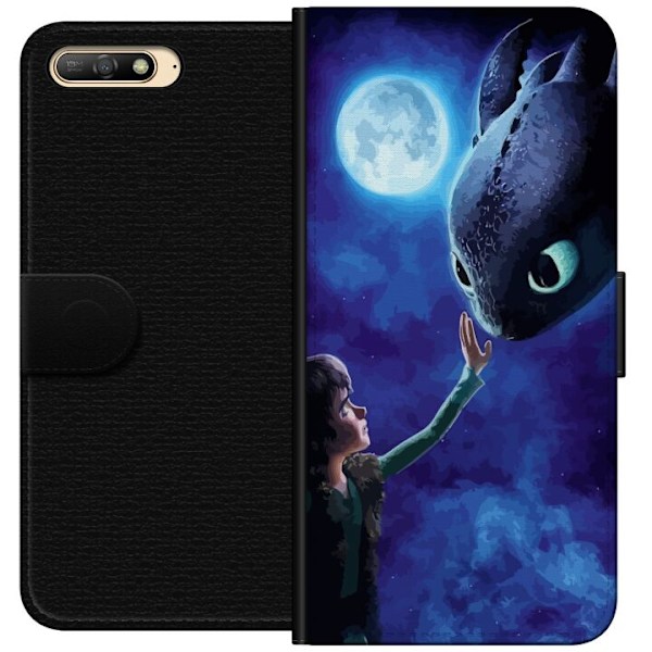 Huawei Y6 (2018) Tegnebogsetui Dragetræneren