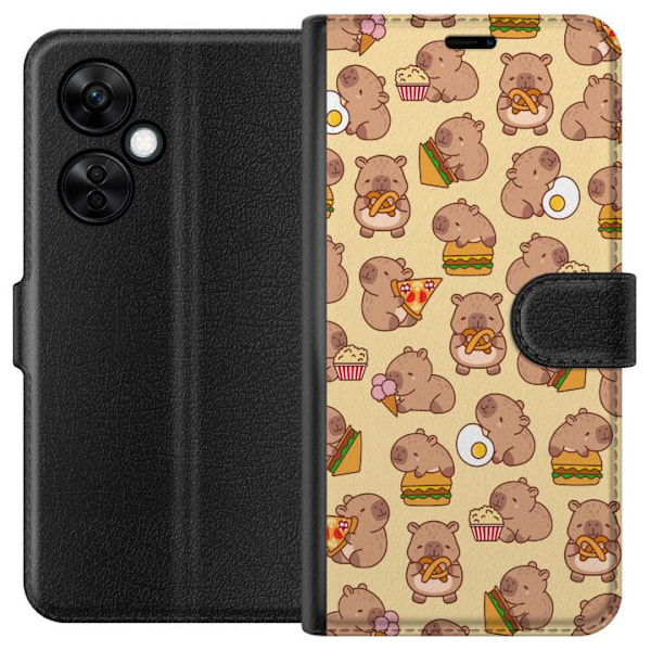 OnePlus Nord CE 3 Lite Lompakkokotelo Kawaii capybara puhelinkotelo useilla söpöillä hahmoilla