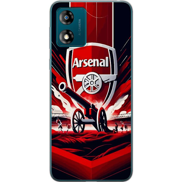 Motorola Moto E13 Läpinäkyvä kuori Arsenal