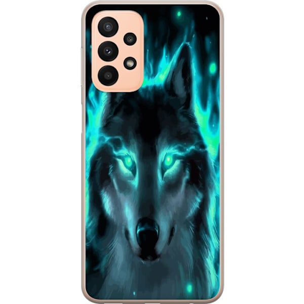 Samsung Galaxy A23 5G Genomskinligt Skal Varg